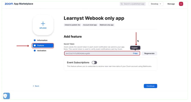Configure your webhook for your school (4)