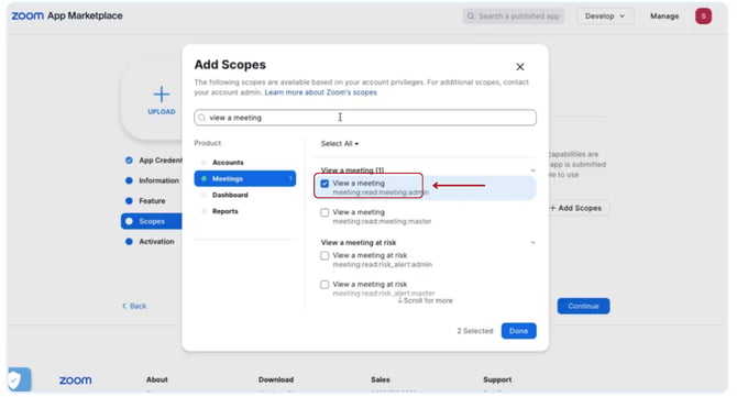 Configure your zoom OAuth credentials for your school (1)