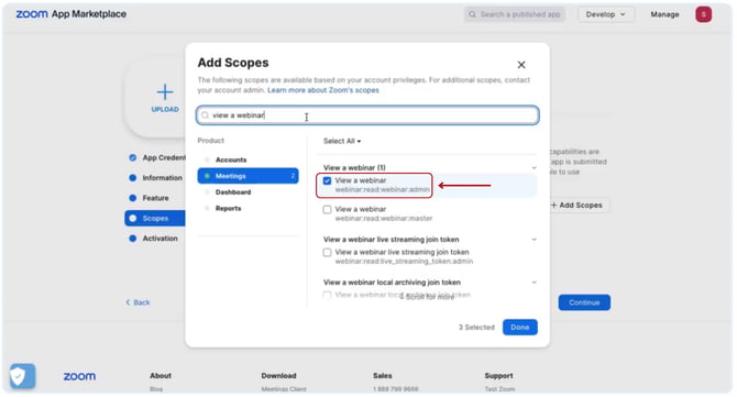 Configure your zoom OAuth credentials for your school (2)