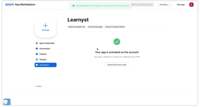Configure your zoom OAuth credentials for your school (6)