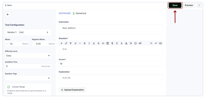 Create and send questions for review. (2)