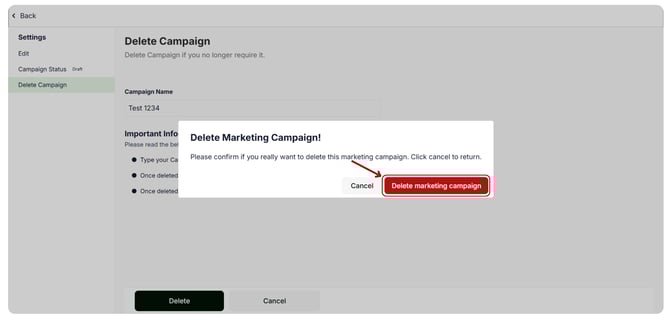 Delete the campaign (1)