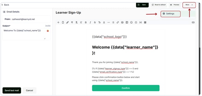 Edit System Email (6)