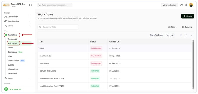 Edit the basic information of the workflow