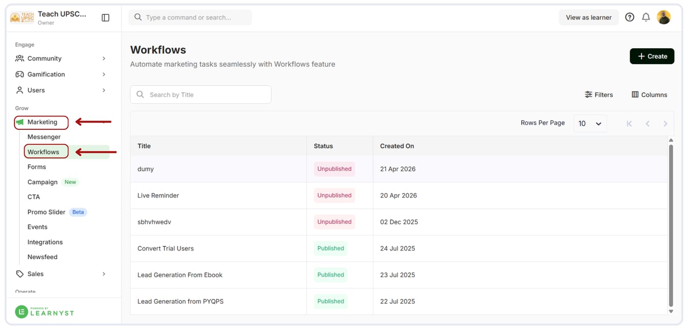 Edit the basic information of the workflow