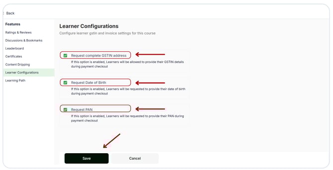 Enable Learner config (1)