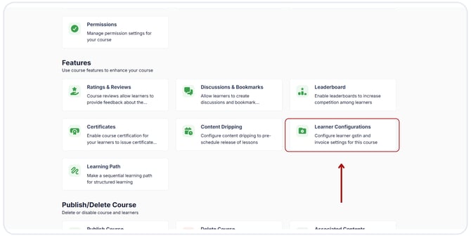 Enable Learner config