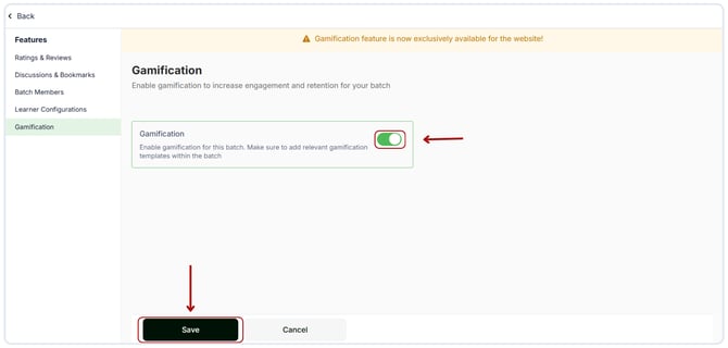 Enable and Use the Gamification Streak Feature in Learnyst (3)