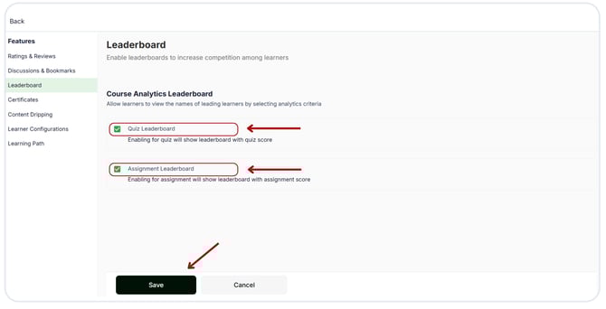 Enable leaderboard (1)