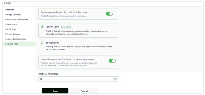 Enable the learning path feature to your courses (1)