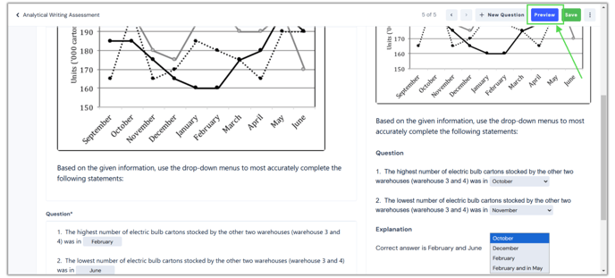 Graphical Interpretation question types (6)