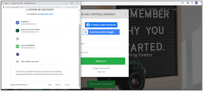 How To Setup Google Login/Signup On Your Academy step 1