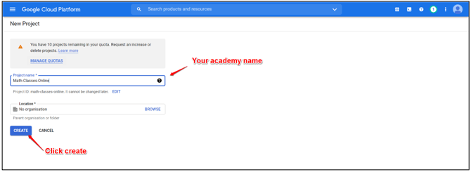 How To Setup Google Login/Signup On Your Academy step 4