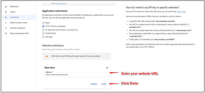 How To Setup Google Login/Signup On Your Academy step 9