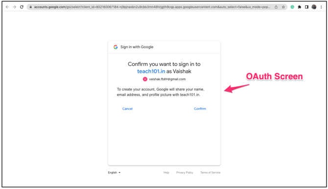 How To Setup Google Login/Signup On Your Academy step 12