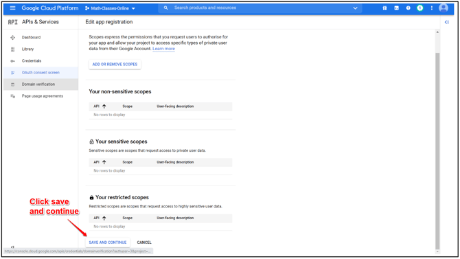 How To Setup Google Login/Signup On Your Academy step 17