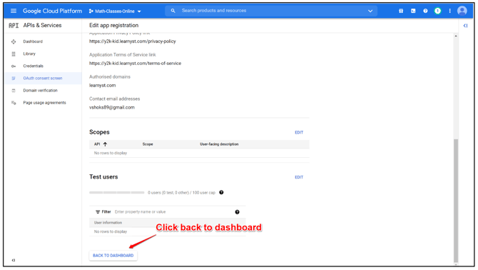 How To Setup Google Login/Signup On Your Academy step 18