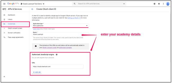 How To Setup Google Login/Signup On Your Academy step 20