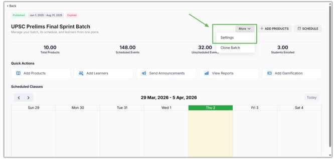 Learnyst Batch settings (1)