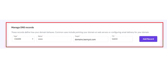 Learnyst Custom domain - Hostinger (3)