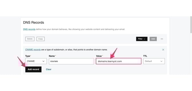 Learnyst Custom domain - godaddy (1)