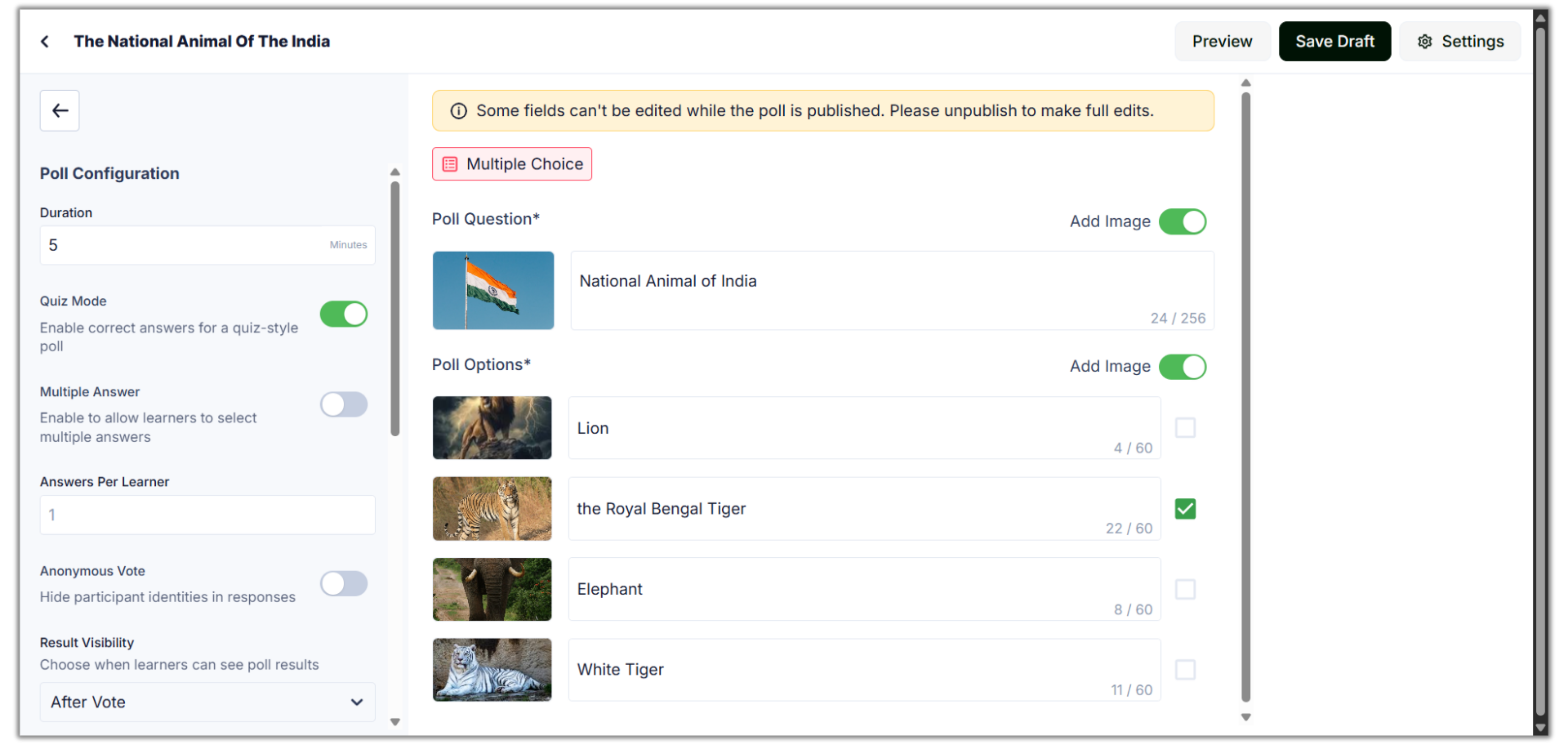 Set up a Poll Configuration