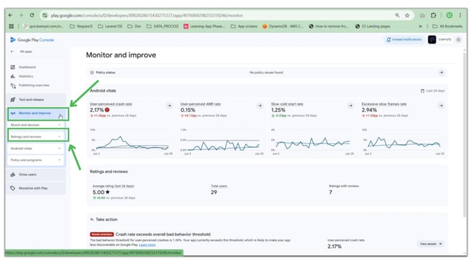 Play Store App Reviews and Ratings article