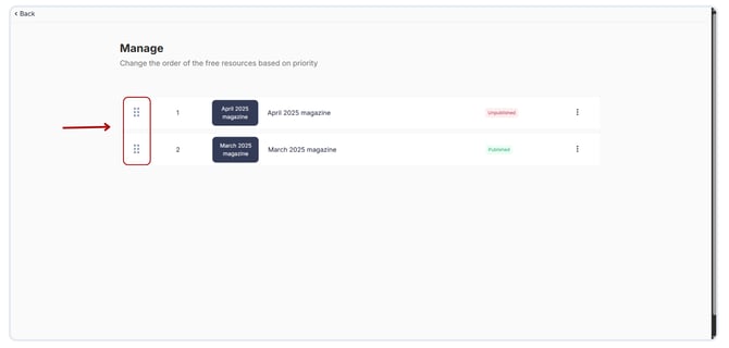 Reorder  free resources (1)