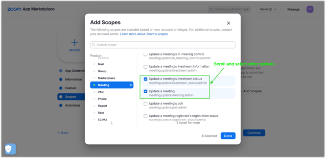  zoom OAuth credentials
