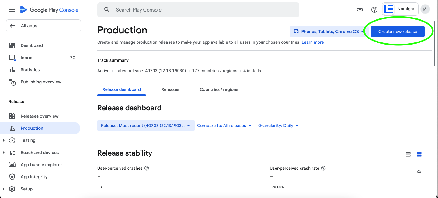 How to update your App to the latest version in Google Play Console.