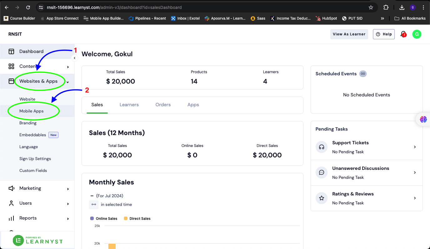 Build you app form admin portal and release the app in Google Play Console