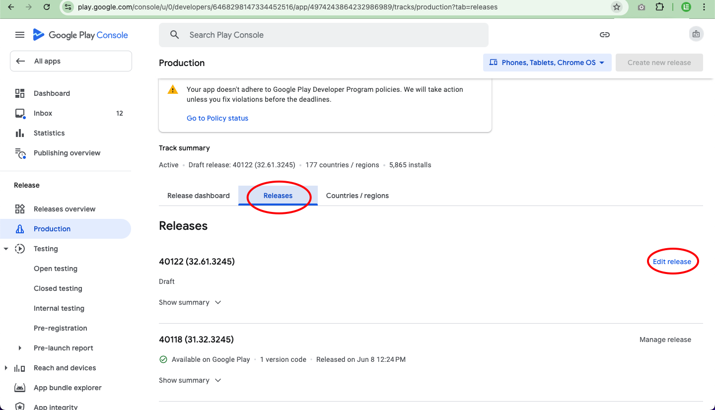 Fix “Full-Screen Intent Permissions” Error in Google Play Console