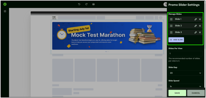 Add Promo Slider step 5