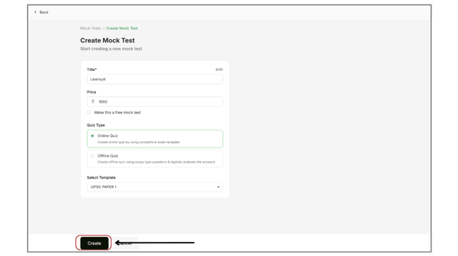 Overview of the Mock test step 1