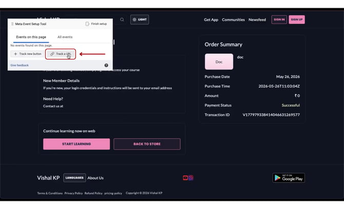 Track Purchase through meta pixel (2)