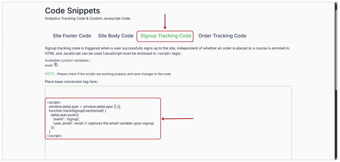 Track sign up through meta pixel (2)