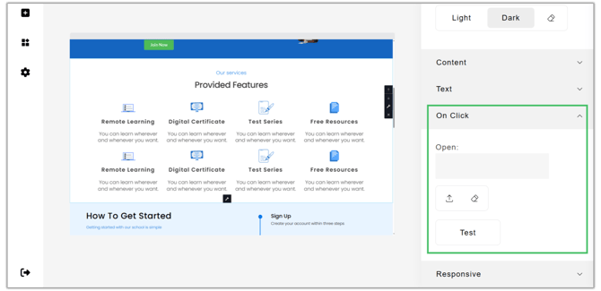 Box Settings in Website Builder step 6