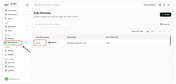 copy products in sub school