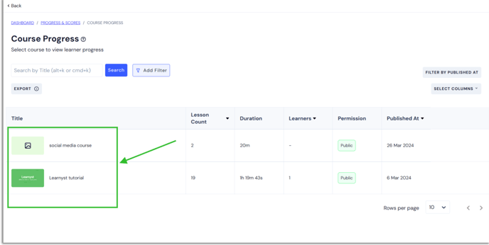 course progress (2)