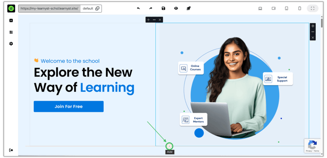 Website Containers and Elements Overview step 2