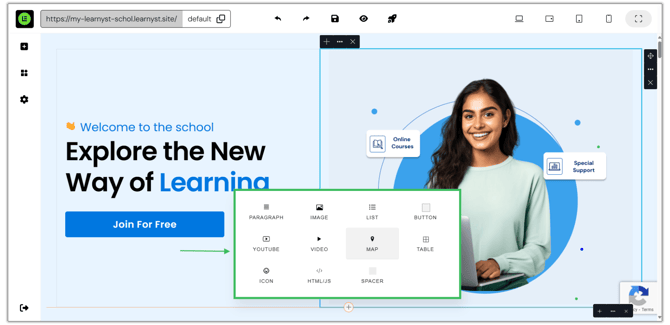 Website Containers and Elements Overview step 4