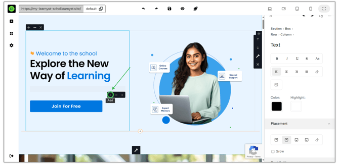 Website Containers and Elements Overview step 3