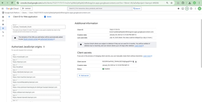 signup using google