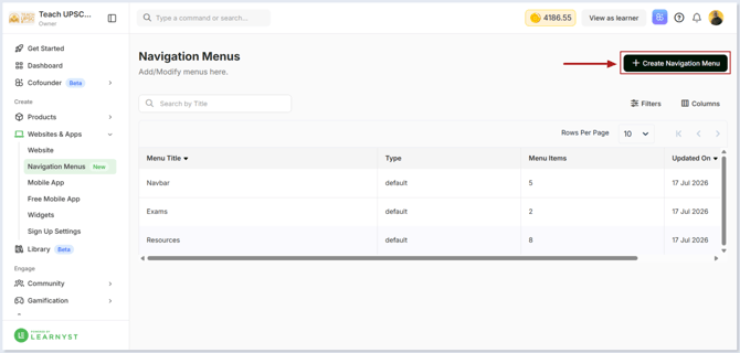 navigation menus 2