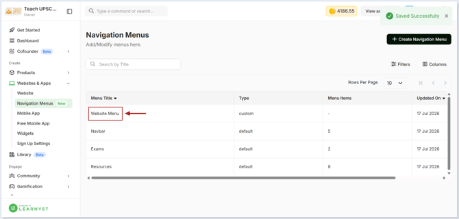 navigation menus 4