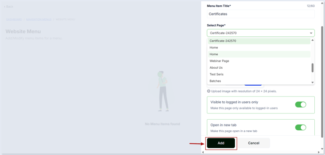 navigation menus 6