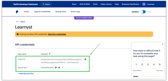 Configure Paypal Payment Gateway step 4