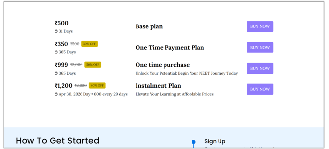 Adding a list of pricing plans into the website page step 5