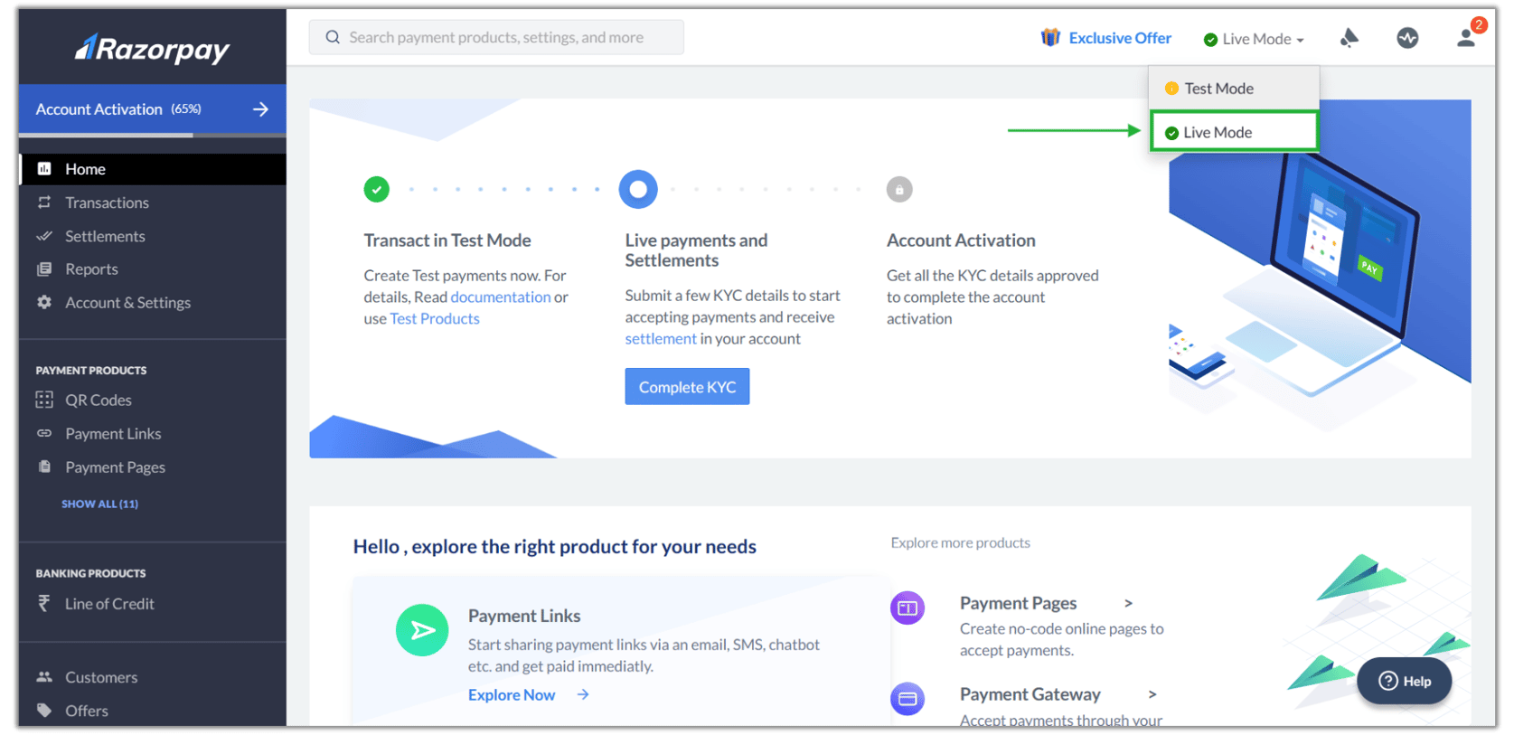 Configure Razorpay Payment Gateway
