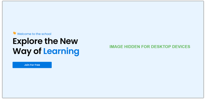 Show or Hide any Element on the Website Page for a certain Screen Size step 5